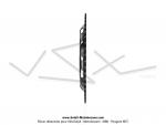 Couronne int.94mm - 50 dents - camb. 14mm - CHARVIN France - pour Peugeot 103 / Roue  btons (Noire)