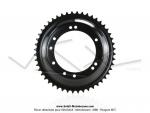 Couronne int.98mm - 48 dents - camb. 12mm - CHARVIN France - pour Peugeot 103 / Roue  btons (Noire)