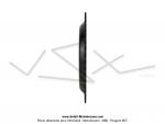 Couronne int.98mm - 48 dents - camb. 12mm - CHARVIN France - pour Peugeot 103 / Roue  btons (Noire)