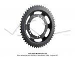 Couronne int.94mm - 52 dents - camb. 9mm - CHARVIN France - pour Peugeot 103 / Roue  rayons (Noire)