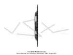 Couronne int.94mm - 52 dents - camb. 9mm - CHARVIN France - pour Peugeot 103 / Roue  rayons (Noire)