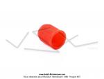 Bouchon de valve plastique rouge Auto Schrader RSM (x1 pc)