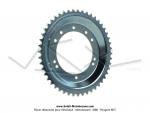 Couronne int.98mm - 48 dents - camb. 12mm - CHARVIN France - pour Peugeot 103 / Roue  btons (Zingue)