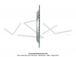 Couronne int.98mm - 50 dents - camb. 12mm - CHARVIN France - pour Peugeot 103 / Roue  btons (Zingue)