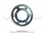Couronne int.98mm - 54 dents - camb. 12mm - CHARVIN France - pour Peugeot 103 / Roue  btons (Zingue)