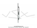 Couronne int.98mm - 54 dents - camb. 12mm - CHARVIN France - pour Peugeot 103 / Roue  btons (Zingue)