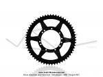 Couronne int.94mm - 59 dents - camb. 14mm - pour Peugeot 103 / Roue  rayons (Noire)