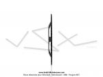 Couronne int.94mm - 59 dents - camb. 14mm - pour Peugeot 103 / Roue  rayons (Noire)