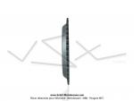 Couronne int.94mm - 40 dents - camb. 14mm - CHARVIN France - pour Peugeot 103 / Roue  btons
