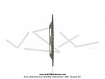 Couronne int.94mm - 52 dents - camb. 14mm - CHARVIN France - pour Peugeot 103 / Roue  rayons
