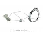 Carter de protection de variateur chrom - avec pattes de fixation - pour Mobylette Motobcane / MBK 51 / 881 (AV10)