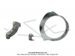 Carter de protection de variateur chrom - avec pattes de fixation - pour Mobylette Motobcane / MBK 51 / 881 (AV10)