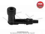 Capuchon de bougie antiparasites NGK LB05E (8031) - Fixation avec olive - pour Mobylettes Motobcane / Motoconfort / MBK / Peugeot