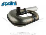 Pot d'chappement Serpentin - Polini Custom 3 - Gros Volume - pour Peugeot 103 SP / MVL / SPX / RCX (Article non homologu / Interdit sur voie publique / Rserv  un usage comptition sur voie prive)
