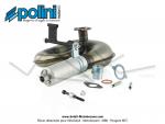 Pot d'chappement Serpentin - Polini Custom 3 - Gros Volume - pour Peugeot 103 SP / MVL / SPX / RCX (Article non homologu / Interdit sur voie publique / Rserv  un usage comptition sur voie prive)