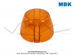 Cabochon de clignotant Orange  M  version incline - Officiel Motobcane - pour Mobylettes Motobcane / Motoconfort / MBK 40 / 50 / 51 / 88 / 89 / 92 / SP92 / SP93 / SP94TT / 99Z (...)
