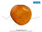 Cabochon de clignotant Orange  M  version incline - Officiel Motobcane - pour Mobylettes Motobcane / Motoconfort / MBK 40 / 50 / 51 / 88 / 89 / 92 / SP92 / SP93 / SP94TT / 99Z (...)