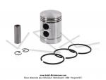 Piston Jupe Longue complet avec segments  coupe droite - 39.5mm - FDM - pour SoleX 1010 / 1400 / 1700 / 2200 / 3300 / 3800 / 5000 (...)