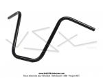 Guidon noir - Chopper - H. 305mm - pour Peugeot 103 / Mobylettes Motobcane / MBK 51
