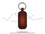 Porte-cls en cuir avec logo  M  de la Mobylette 881 Collection