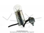 Support de cabochon de feu rouge - type Manducher - avec ampoule BA15S 6V 8W - pour Mobylette Motobcane / Motoconfort