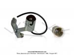 Support de cabochon de feu rouge - type Manducher - avec ampoule BA15S 6V 8W - pour Mobylette Motobcane / Motoconfort