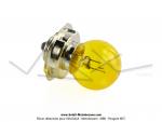 Ampoule de phare -  collerette - P26s - 6V 15W - Jaune 