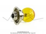 Ampoule de phare -  collerette - P26s - 6V 15W - Jaune 