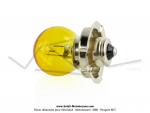 Ampoule de phare -  collerette - P26s - 6V 15W - Jaune 