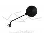 Rtroviseur rversible - Rond - Noir - Tige Noire - avec collier - 113 mm pour Mobylette Motobcane / MBK / Peugeot / SoleX (...)