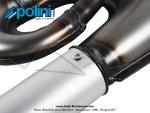 Pot d'chappement Serpentin - Polini Custom 3 - Gros Volume - pour Peugeot 103 SP / MVL / SPX / RCX (Article non homologu / Interdit sur voie publique / Rserv  un usage comptition sur voie prive)