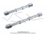 Axes de roues avant et arrire - 12mm - Lg. 160mm / 185mm pour Peugeot 103