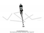 Bquille latrale - Torsade - Chrome - Lg. 270mm - pour Peugeot 103 / Mobylette Motobcane / MBK 51