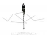 Bquille latrale - Torsade - Chrome - Lg. 340mm - pour Peugeot 103 / Mobylette Motobcane / MBK 51