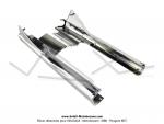Carnages (Capotages - Caches) de fourche chroms pour Peugeot 103 MVL / Vogue (la paire)