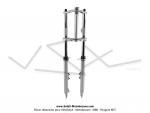 Fourche mixte grise  petits soufflets pour Peugeot 103 SP