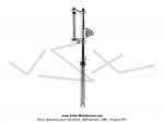 Fourche mixte grise  petits soufflets pour Peugeot 103 SP