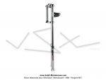 Fourche - Chopper - Chrome - 860mm - 30 - avec pattes de phare standard - EBR - pour Mobylette Motobcane / MBK 51 et Peugeot 103