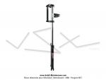Fourche - Chopper - Noire - 860mm - 30 - avec pattes de phare standard - EBR - pour Mobylette Motobcane / MBK 51 et Peugeot 103