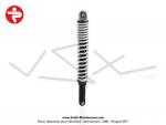 Amortisseur Paioli noir et blanc rglable avec ressort extrieur H:370mm pour  Peugeot 103 (...) ( l'unit)