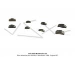 Clavettes demi-lune - Assortiment - Boite de 80 pcs - 
