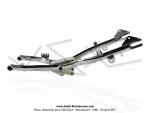 Bras oscillant long Chrom -  patte de ressort moteur visse - pour Peugeot 103 SP / MVL - Version Export