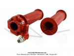 Poigne de gaz (acclrateur) + Revtement gauche - LUSITO - Tirage rapide - Mini Targa - Mtal - Rouge