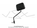 Rtroviseur trapzodal plastique noir / Dport 120mm pour VeloSolex Mobylettes Motobcane / MBK / Peugeot (fixation avec collier)