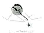 Rtroviseur rond chrom 100mm Moyen dport 15cm pour SoleX / Mobylette Motobcane Motoconfort MBK et Peugeot