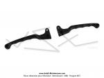 Leviers de frein acier noir - 160mm - type origine pour Peugeot 103 SPX / RCX (la paire)