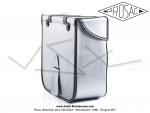 Sacoches  Prosac  P04 - Gris mtallis - Finitions Vichy - Fixation par sangles - pour Mobylettes Motobcane / MBK / Peugeot / VloSoleX (la paire)