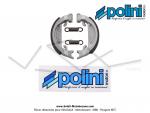 Mchoires de frein  tambour type LELEU 80mm x 18mm - Polini - pour Mobylette Motobcane Motoconfort MBK 51 / Peugeot 103 (la paire)