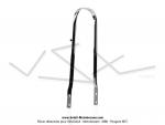 Pont de garde-boue avant chrome pour Mobylette Motobcane Motoconfort MBK 85 / 88 / 89 / 881