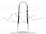 Pont de garde-boue avant chrome pour Mobylette Motobcane Motoconfort MBK 85 / 88 / 89 / 881